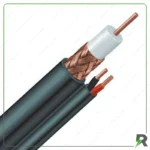 کابل کواکسیال ترکیبی RG59 زیمنس مغزی 0.8 میلی متر(برق 1.5*2)