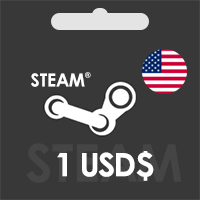 1 دلار ،گیفت کارت استیم STEAM آمریکا
